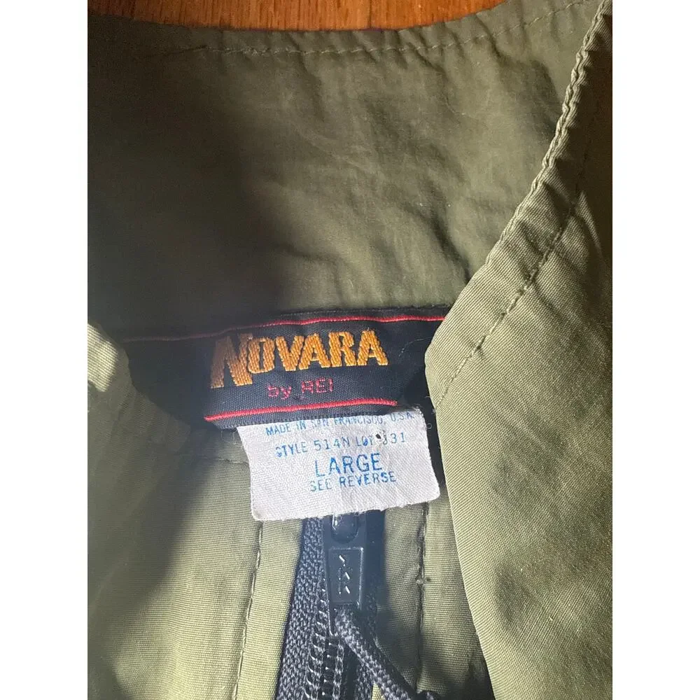 REI Novara Vtg Rain Jacket All Weather Cycling Hiking Unisex Sz L